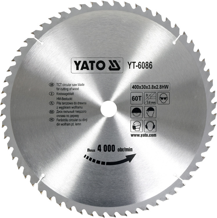 YATO YT-6086 PIŁA TARCZOWA 400X30MM Z 60