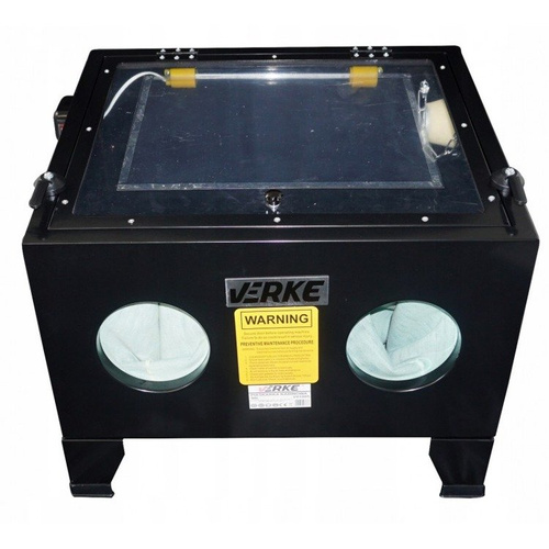 Verke V81085 Piaskarka kabinowa 90l pistolet dysze
