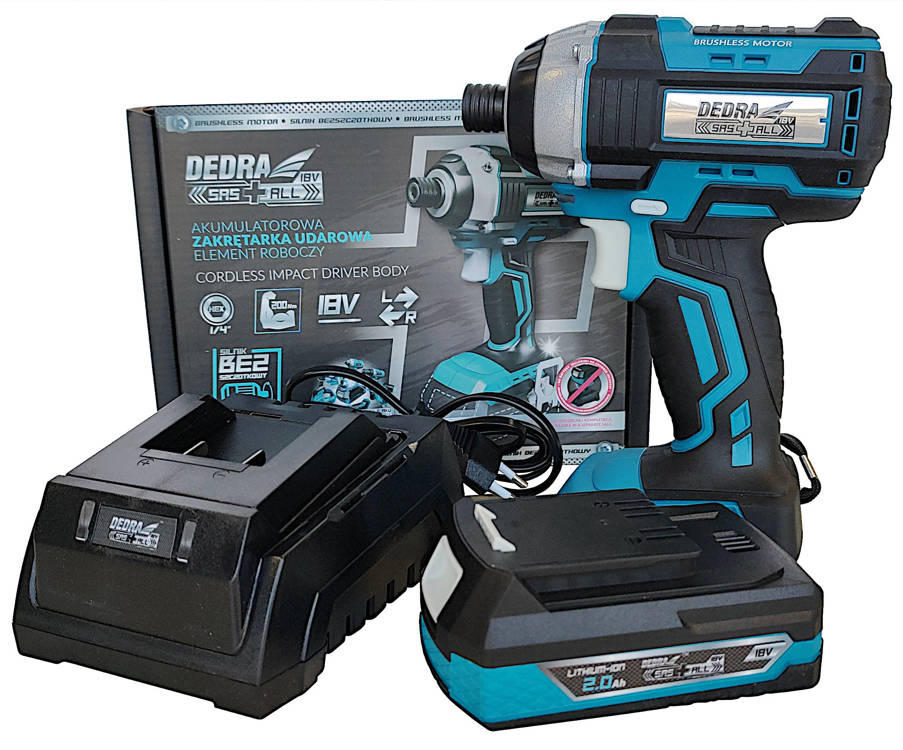 Dedra DED7145 Zakrętarka bezszcz. aku SAS+ 18V 2Ah