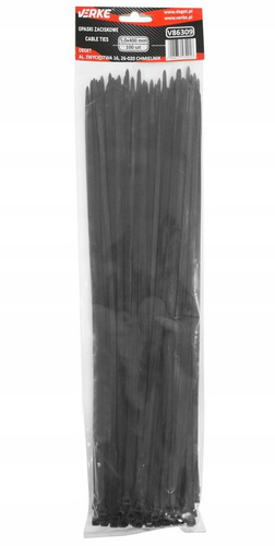 Verke V86309 Opaski zaciskowe 5,0x400mm 100 szt.