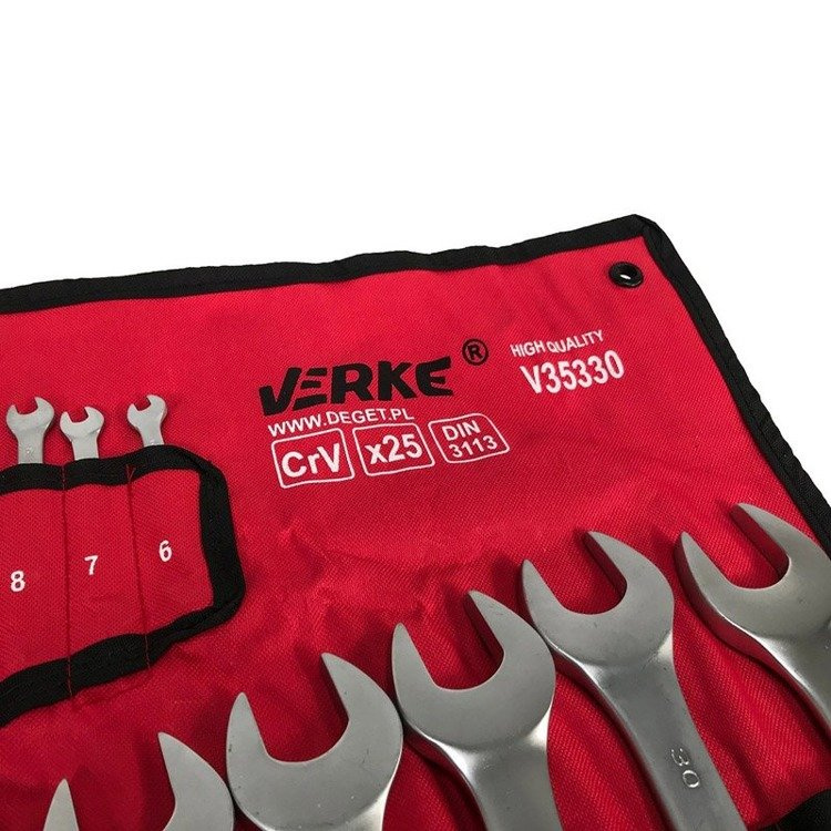 Verke V35330 Klucze płasko oczkowe 6-32 mm 25 szt