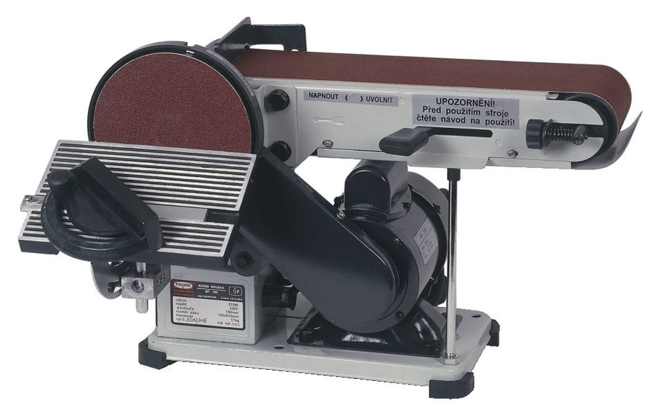 Proma BP-100 Szlifierka stołowa tarczowa taśmowa