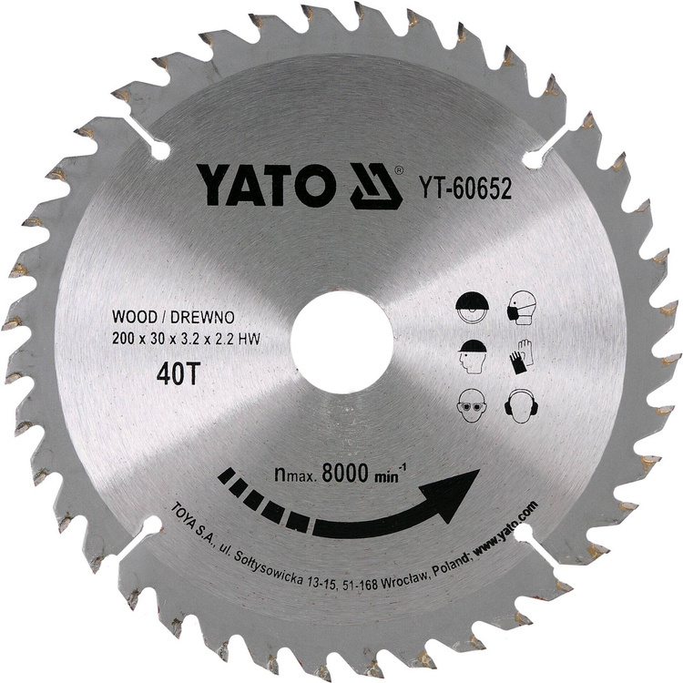 Yato YT-60652 Tarcza widiowa 200x40Tx30mm