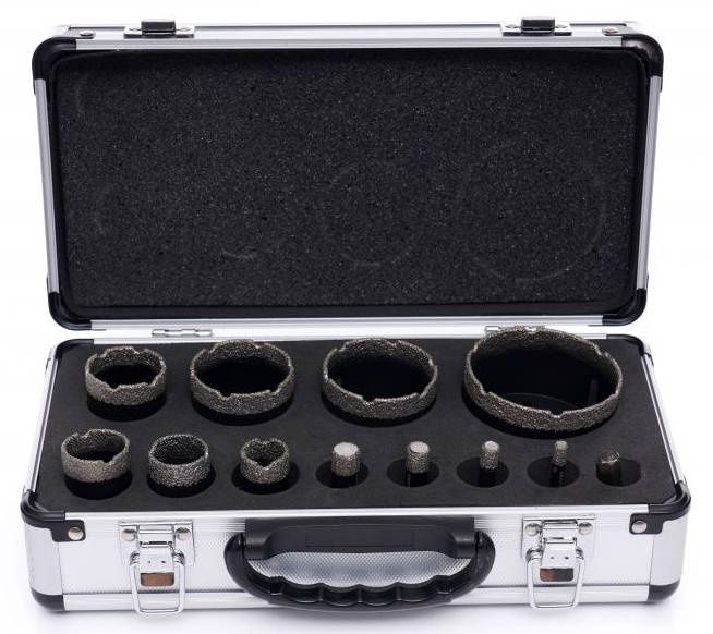 KraftDele KD11227 Otwornice diamentowe w walizce