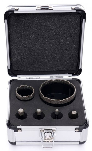 KraftDele KD11226 Otwornice diamentowe w walizce