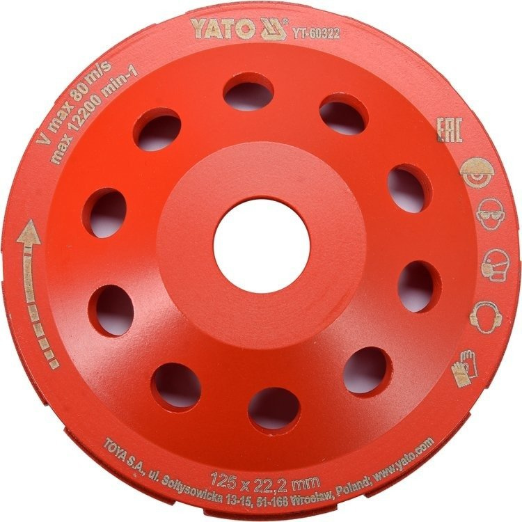 Yato YT-60322 Tarcza szlifierska diamentowa 125 mm