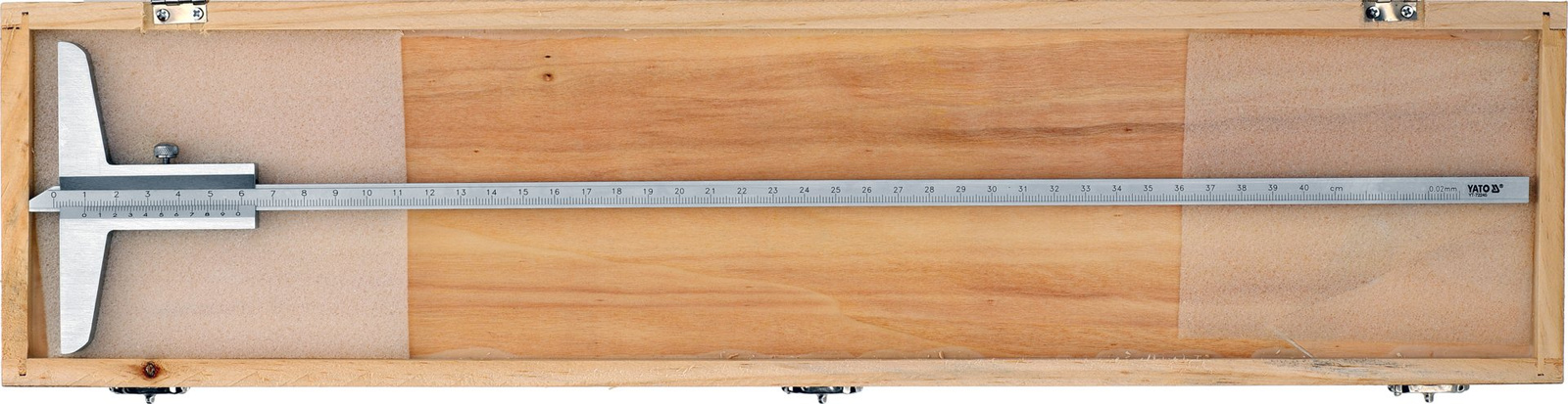 Yato YT-72245 Głębokościomierz suwmiarkowy tradycyjny kasetka 0-400 mm