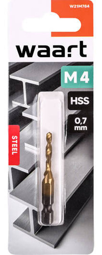 Waart W21M784 Wiertło do gwintowników M4 HSS