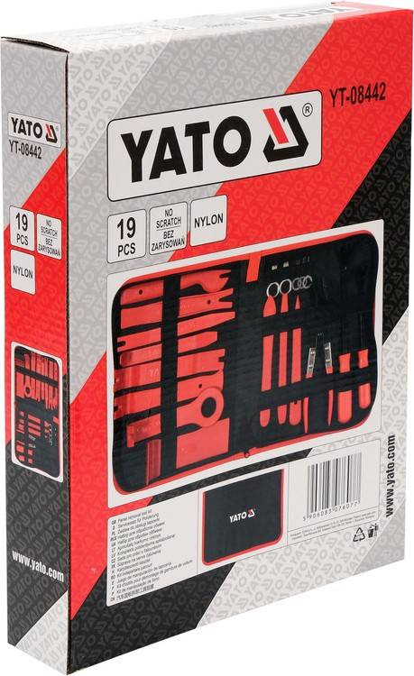 Yato YT-08442 Zestaw do obsługi tapicerki 19 ele.