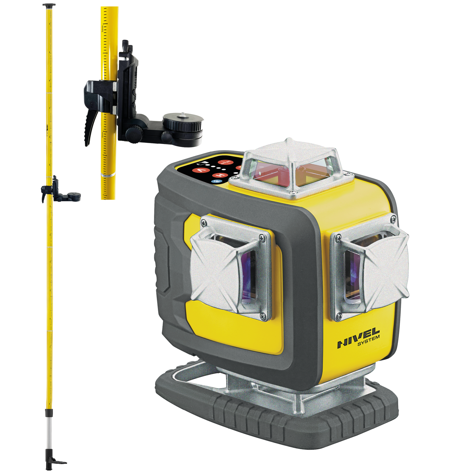 Nivel System CL4D-R Laser krzyżowy czerwony zestaw