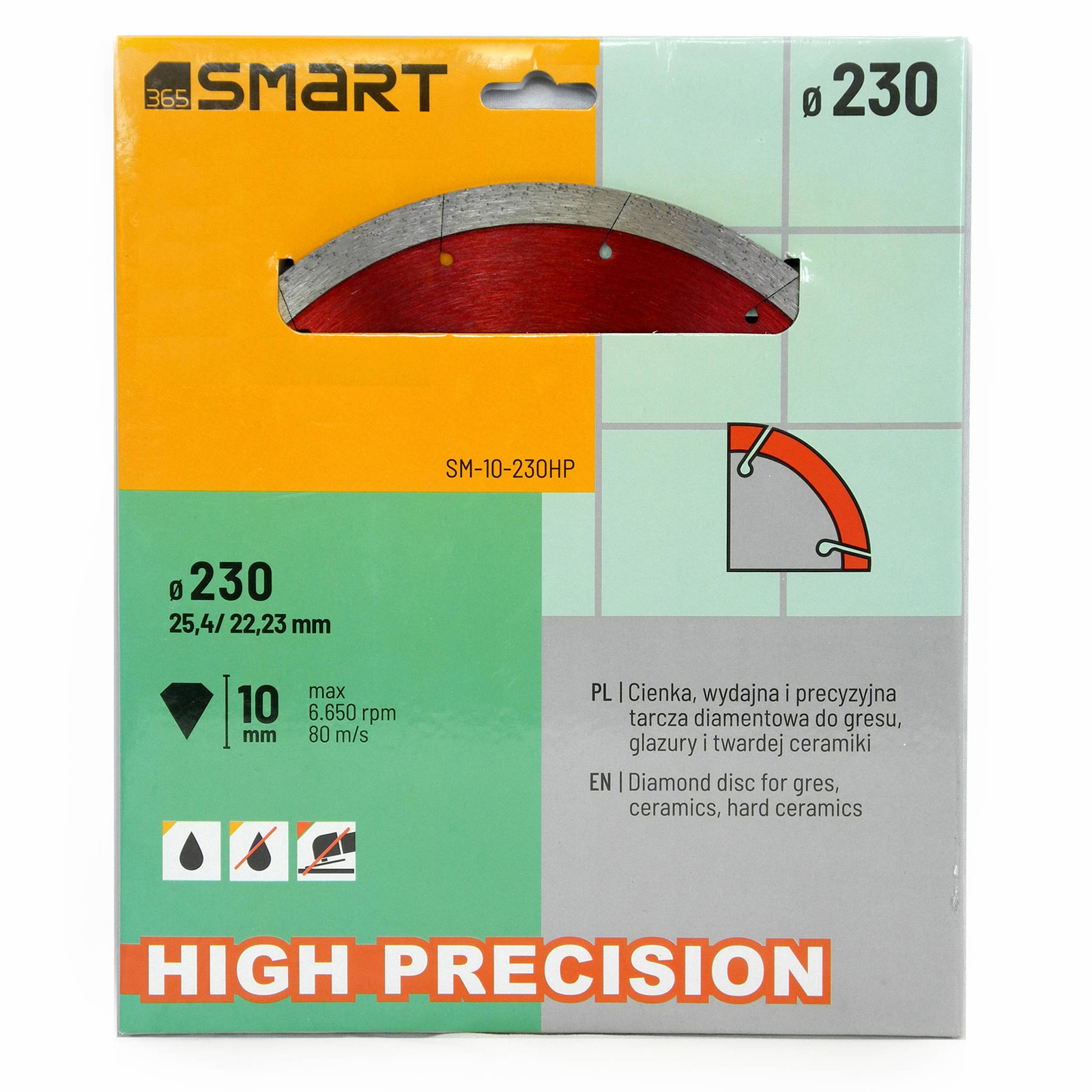 Smart SM-10-230HP Tarcza diamentowa do ceram 230mm