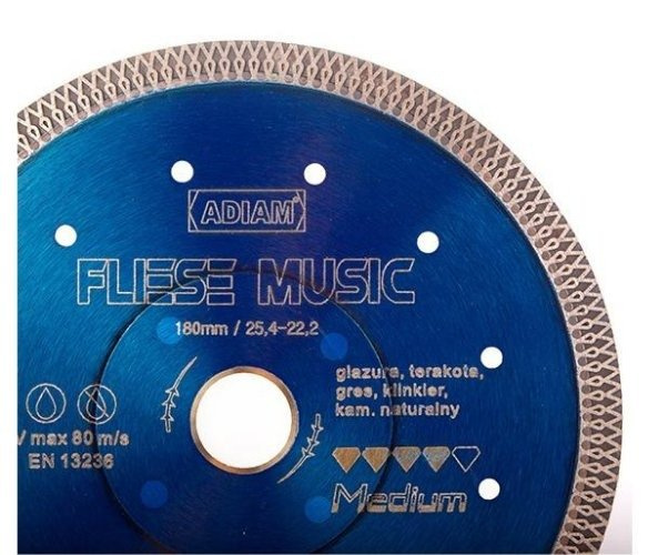 ADIAM FLIESE MUSIC 115mm TARCZA DIAMENTOWA