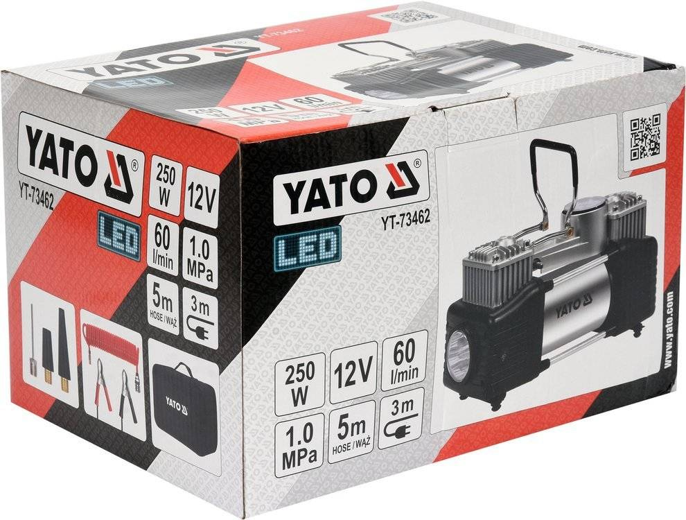 Yato YT-73462 Kompresor samochodowy z lampą led