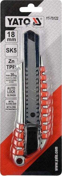 YATO YT-75122 NOŻYK Z OSTRZEM ŁAMANYM 18MM