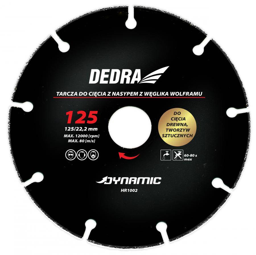 Dedra HR1002 Tarcza do drewna i tworzyw 125mm