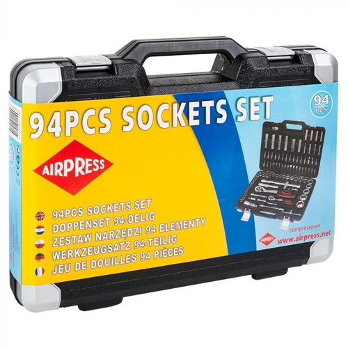 AIRPRESS 75245 Zestaw kluczy nasadowych 94el.