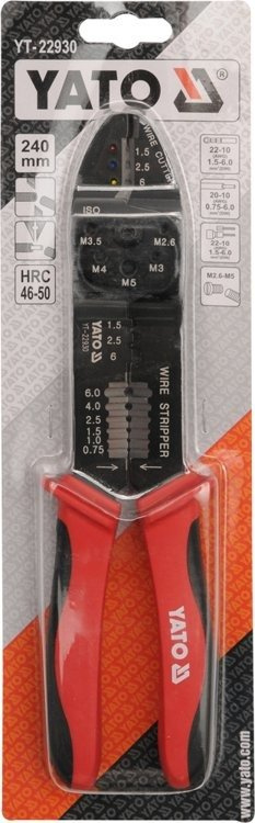 Yato YT-22930 Szczypce do ściągania izolacji 240mm