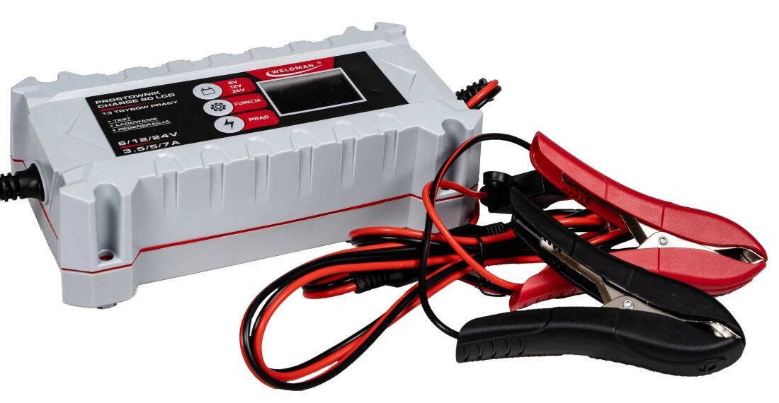 Weldman 104508 Inteligentny prostownik 80 LCD