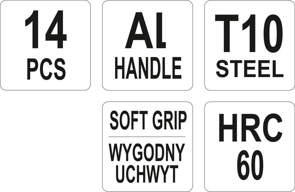 YATO YT-75140 KOMPLET NOŻYKÓW PRECYZYJNYCH 14SZT.