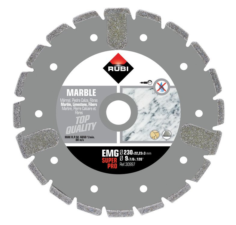 RUBI 30997 EMG Tarcza diamentowa do marmuru 230 mm