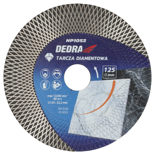 DEDRA H1052 TARCZA DIAMENTOWA 125mm ROMBY