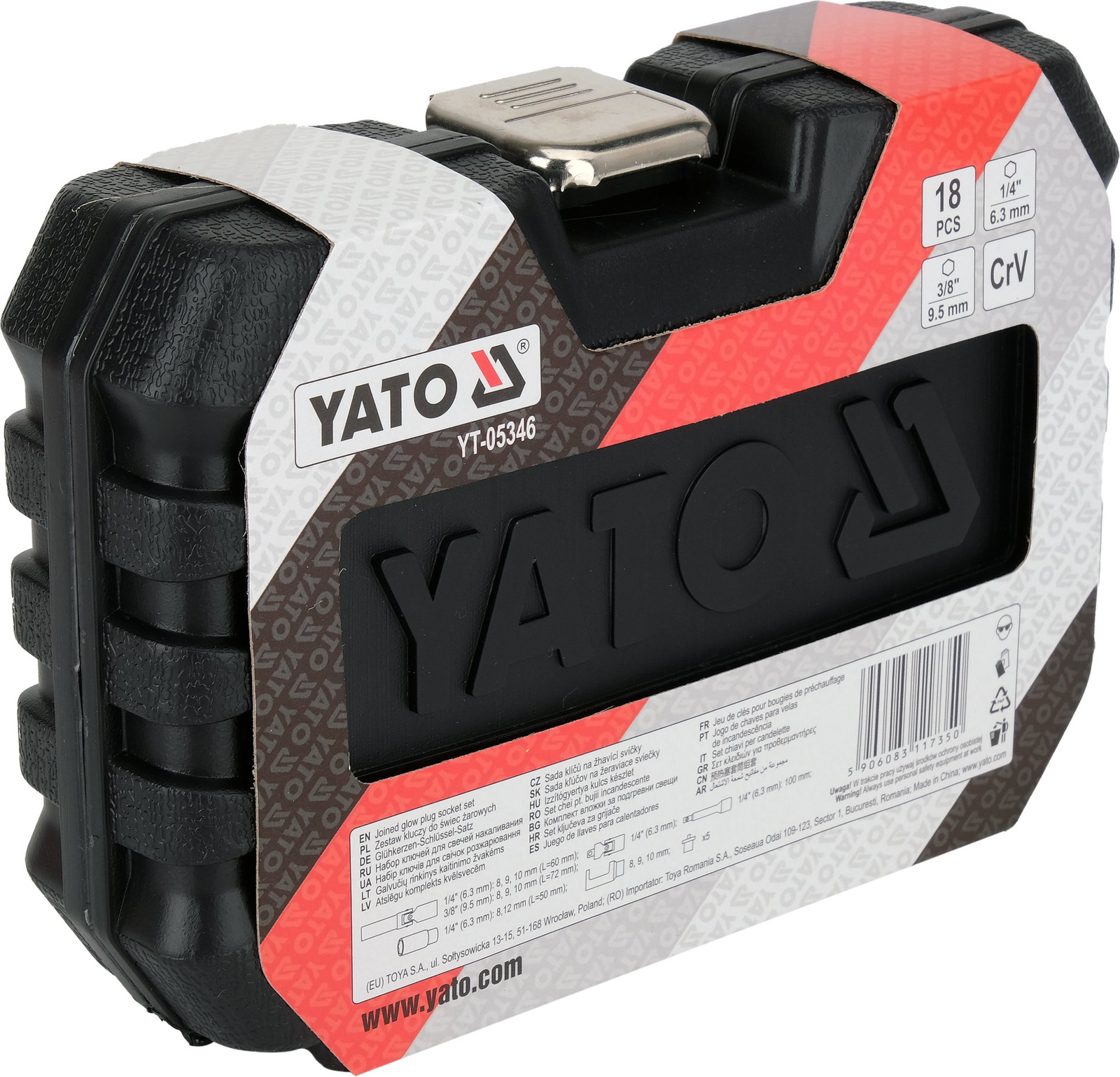 YATO YT-05346 ZESTAW KLUCZY DO ŚWIEC ŻAROWYCH 18el