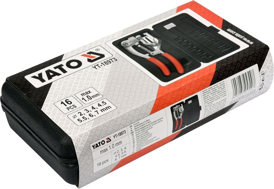 Yato YT-18973 Ręczny dziurkacz do blach 7 średnic