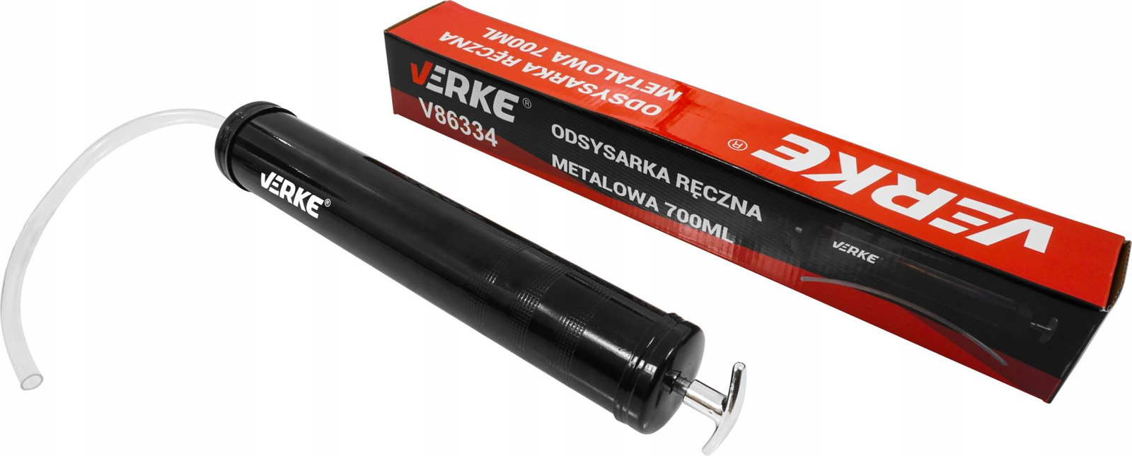 Verke V86334 Odsysarka ręczna metalowa 700ml