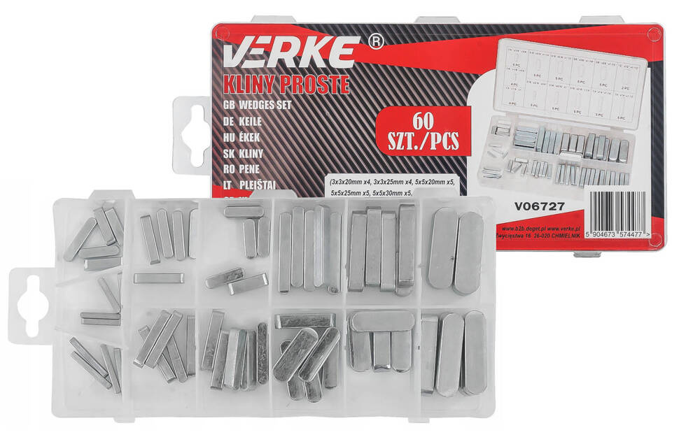 Verke V06727 Kliny proste 60 szt.