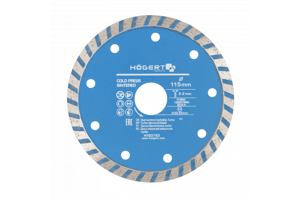 Hogert HT6D753 Tarcza turbo diamentowa 115 mm