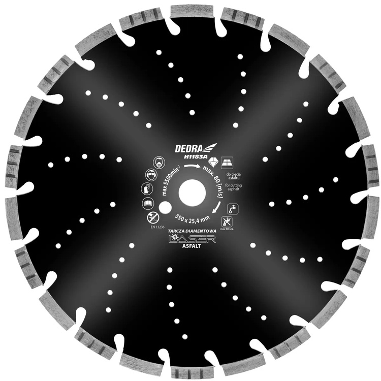 DEDRA H1184A TARCZA LASER ASFALT 400mm/25,4
