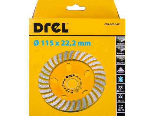 Drel CON-DCD-3011 Tarcza diamentowa szlifier 115mm