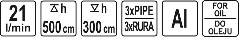 YATO YT-07115 POMPA RĘCZNA DO OLEJU