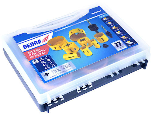 Dedra 08WZ03 Zestaw otwornic bi-metalowych 11 szt