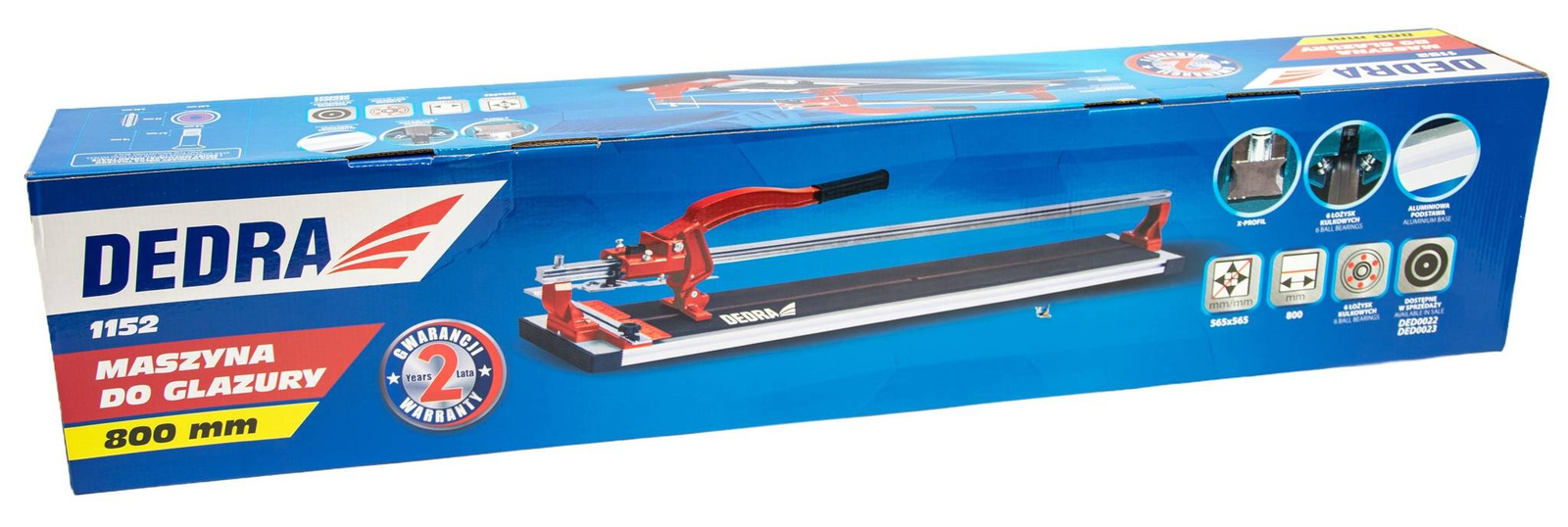 Dedra 1152 Maszyna do płytek z łożyskami 800mm