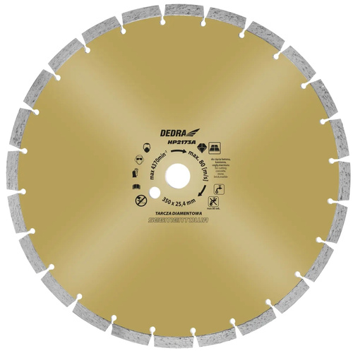 DEDRA HP2173A TARCZA BETON 350x25,4