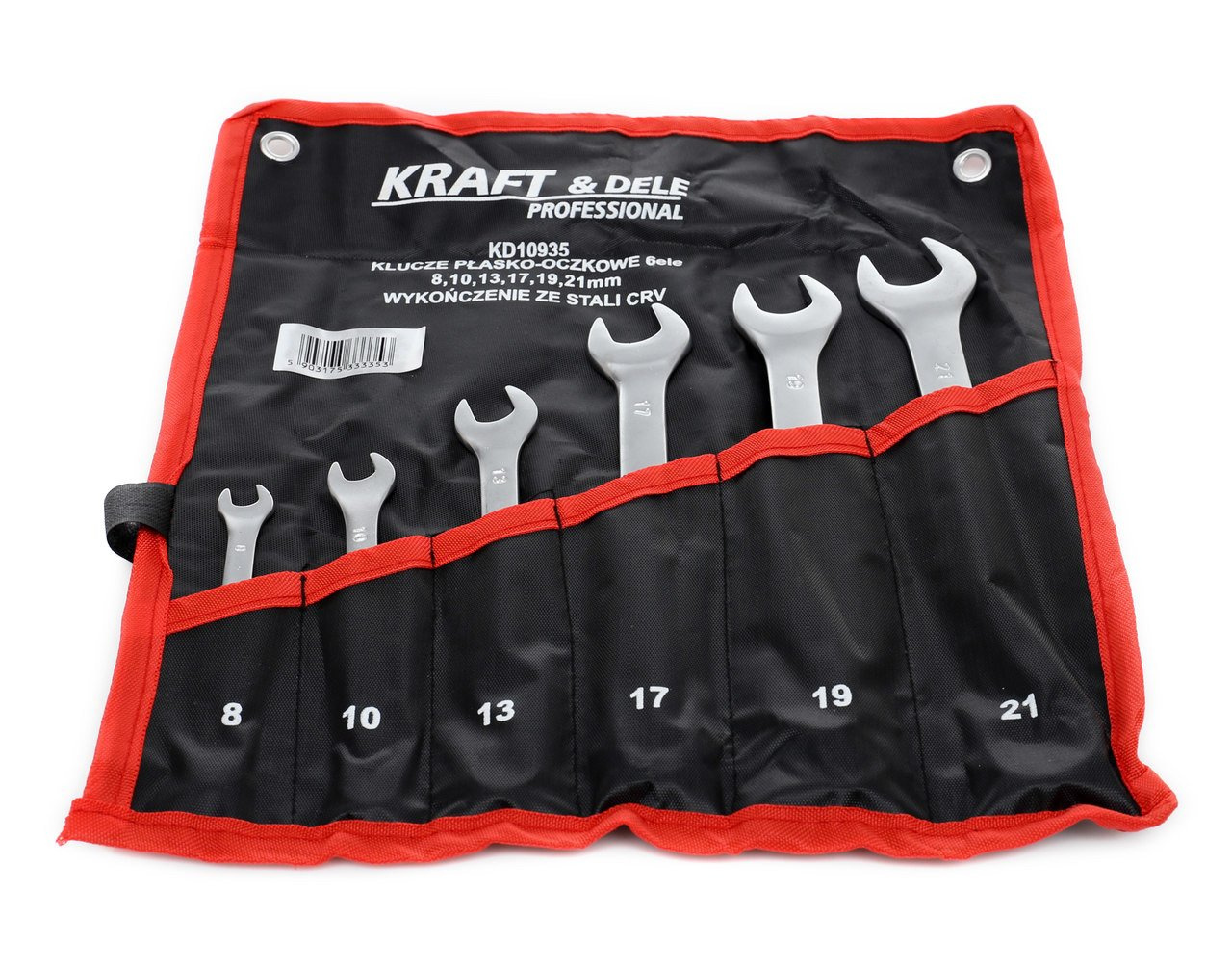 Kraft Dele KD10935 Klucze płasko-oczkowe 6el 8-21