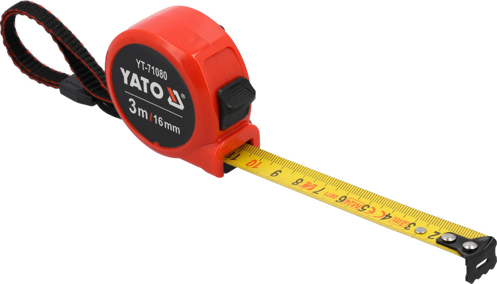 Yato YT-71080 Miara zwijana taśma miernicza metalowa z blokadą 3 m 16 mm