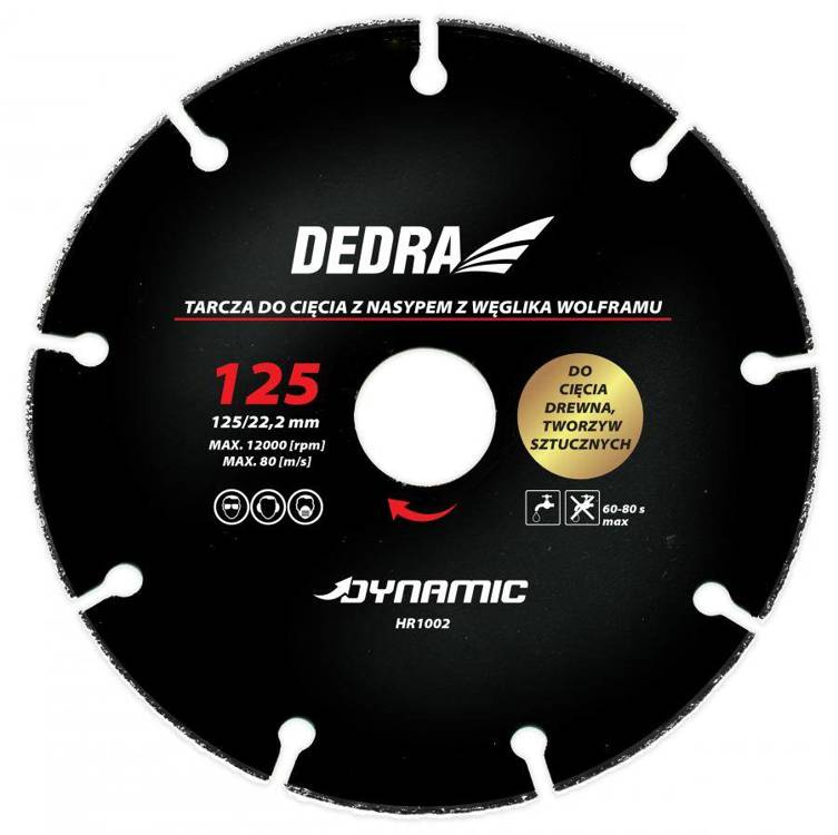 Dedra HR1002 Tarcza do drewna i tworzyw 125mm