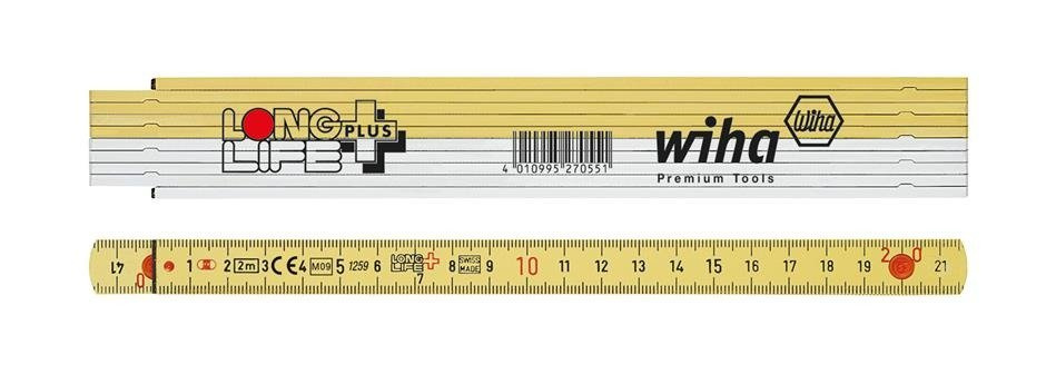 Wiha 27059 Przymiar Longlife Plus 2 m biały