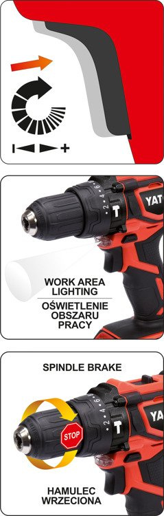 YATO YT-82781 WIERTARKO WKRĘTARKA 18V 40Nm