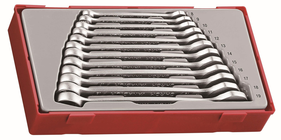 Teng Tools 238490106 Klucze płasko-oczkowe 12szt.