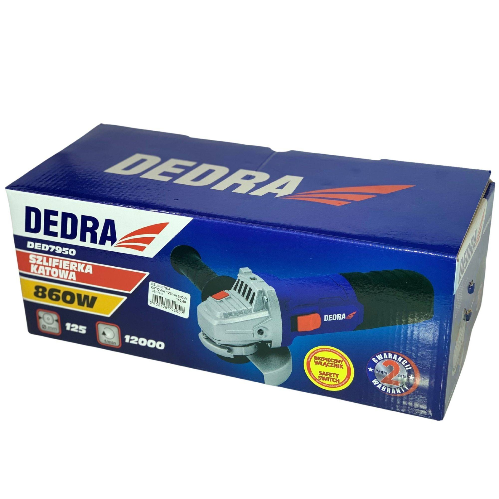 DEDRA DED7950 Szlifierka kątowa 125mm 860W