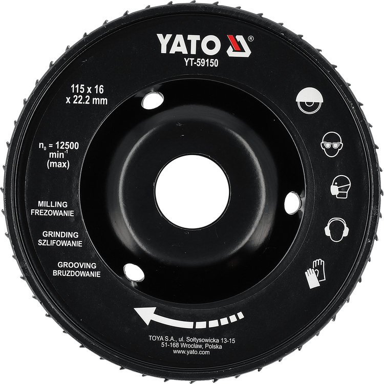 Yato YT-59150 Tarcza tarnik do drewna betonu płyt frez tarnikowy 115 mm