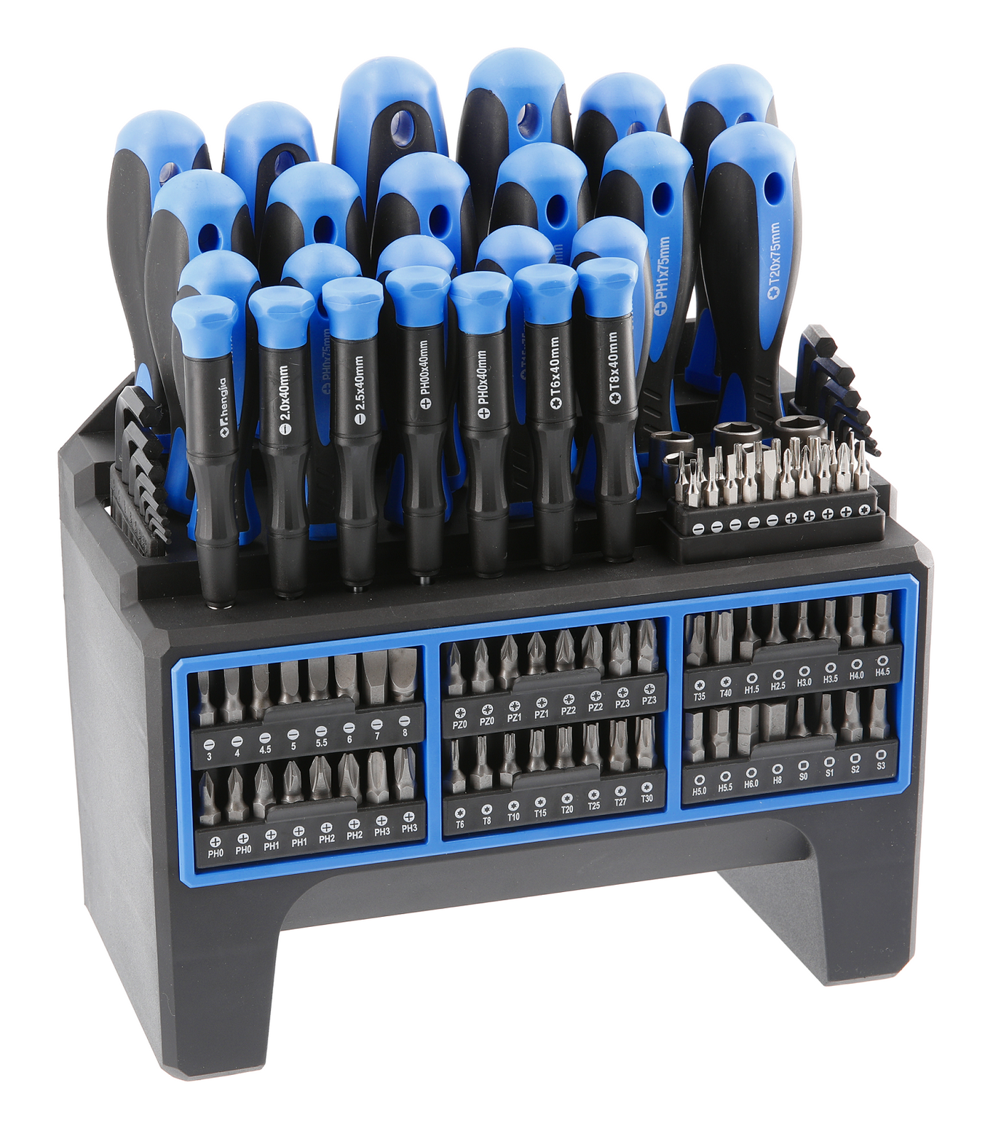 Hogert HT1S099 Zestaw wkrętaków 114 szt. stal S2