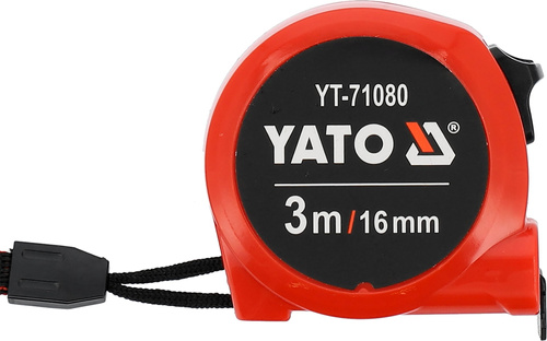 Yato YT-71080 Miara zwijana taśma miernicza metalowa z blokadą 3 m 16 mm