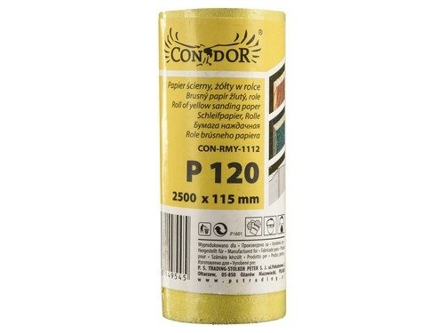 Condor CON-RMY-1112 Papier ścierny 2,5m 115mm P120