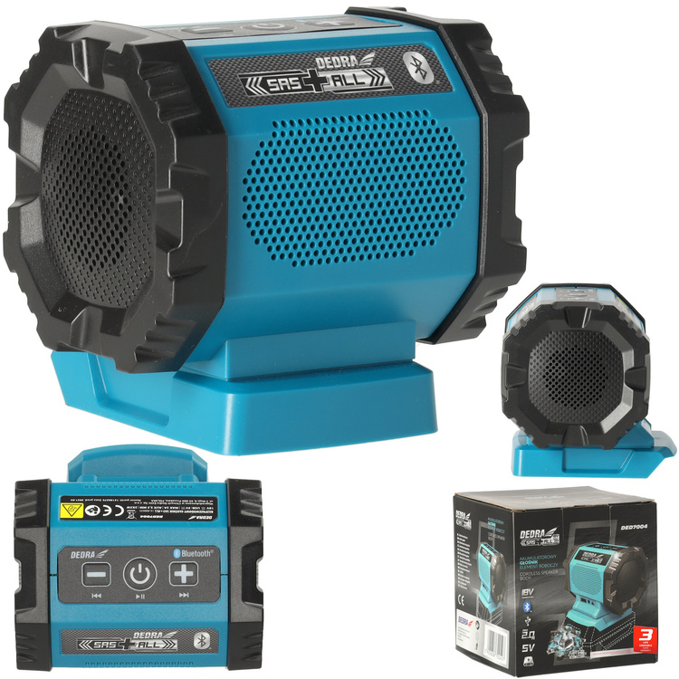 Dedra DED7004 Przenośny głośnik akumulatorowy bluetooth 18V