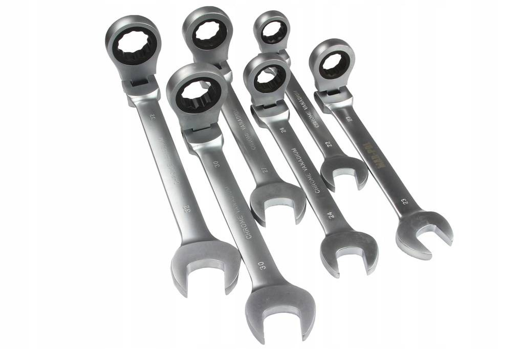 MAR-POL M58610 Zestaw kluczy płasko oczkowych 22el