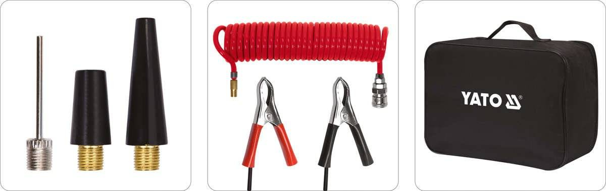 Yato YT-73462 Kompresor samochodowy z lampą led